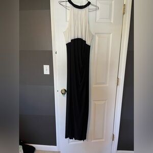 Lauren by Ralph Lauren formal black/white dress